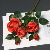 26.4" Premium Silk Artificial Ice Heart Rose – Wedding Floral Decor for Home/Living Room/Hotel