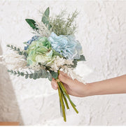 Artificial Hydrangea Flowers Bouquet 12 Inch Mixed Color Silk Bulk Arrangement 10 Pcs