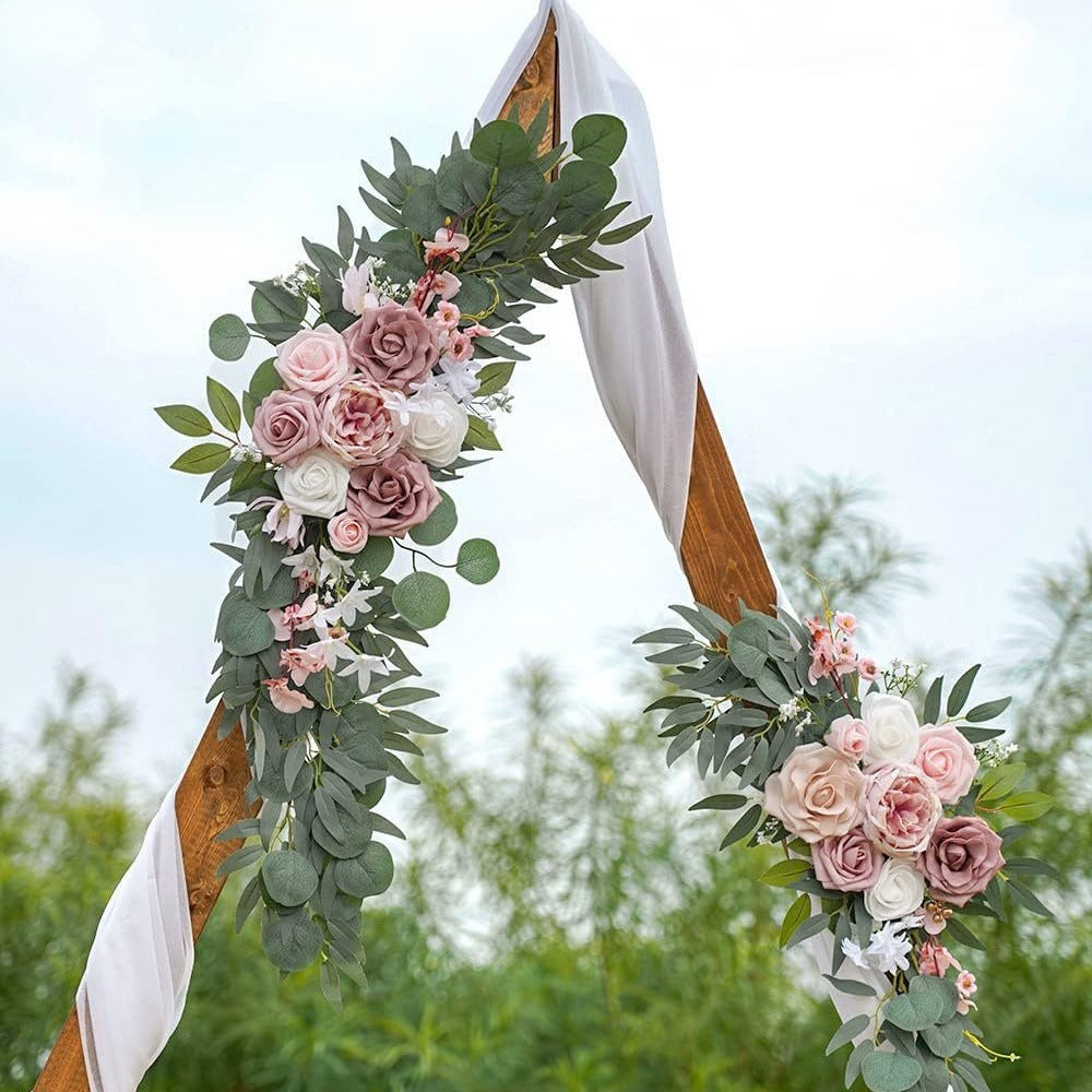 Bulk Burgundy Artificial Flowers 2025 Silk Touch Foam Roses Wedding Arch & Welcome Sign Decor with UV Resistant All-Weather Wholesale