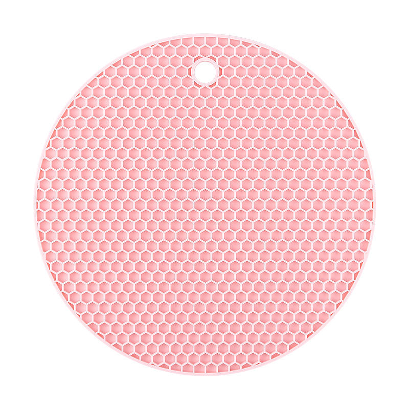 Bulk 3 Pcs Round Trivets Mat Multifunctional Heat Resistant Silicone Placemats Non-slip Cup Coasters Wholesale