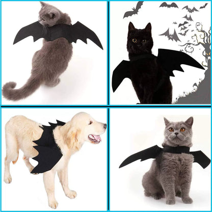 Halloween Bat Wings Pet Costume - Cute Outfit for Cats, Dogs & Small Breeds