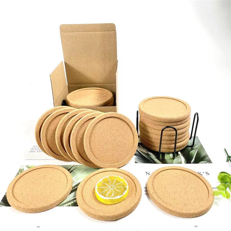 Bulk 2 Pack Round Cork Trivets Heat Resistant Placemat Coasters for Hot Dishes Hot Drinks Wholesale