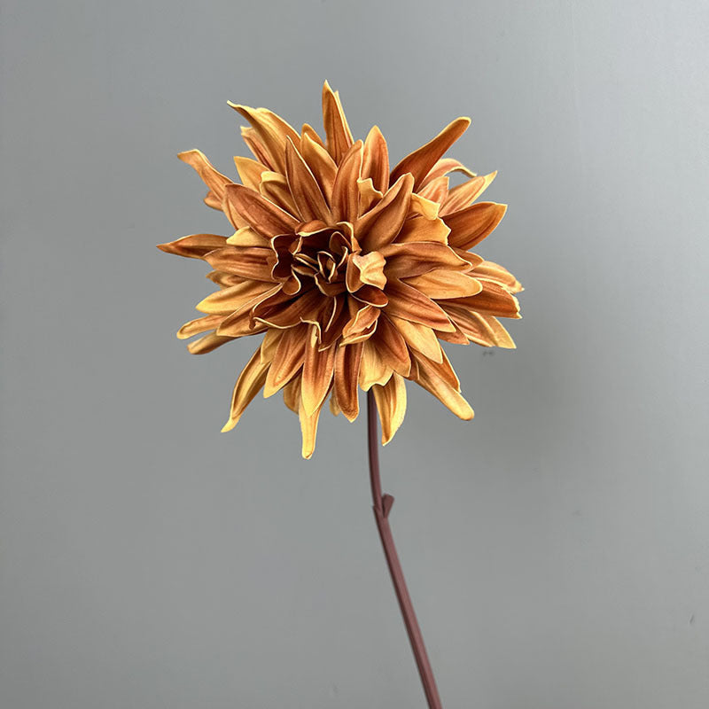 Single Stem PU Chrysanthemum Artificial Flower, 24" Realistic Floral for Weddings, Home & Commercial Decor