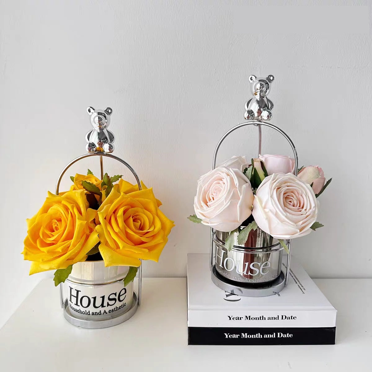 Bulk 1 Pc Metal Vase Hydroponic Dried Flower Vase Wholesale