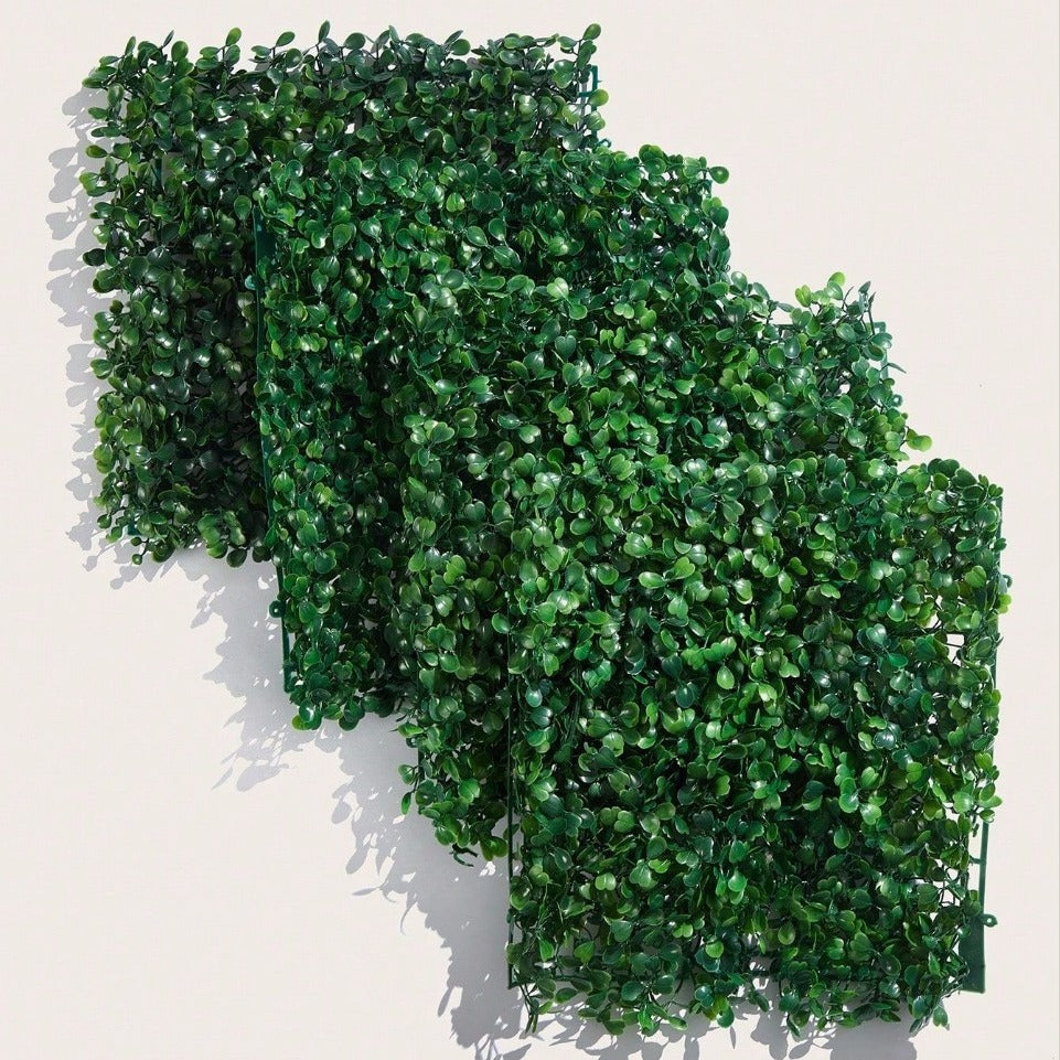 10-Pack 9.8×9.8 Inch (25×25 cm) Milan Grass Wedding Backdrop - Faux Greenery Wall Panels for Wedding Decor