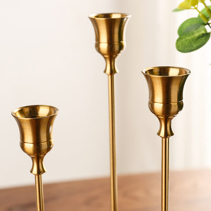 Bulk 3 Pcs Taper Candlestick Holders for Wedding Events Centerpiece Table Decor Wholesale