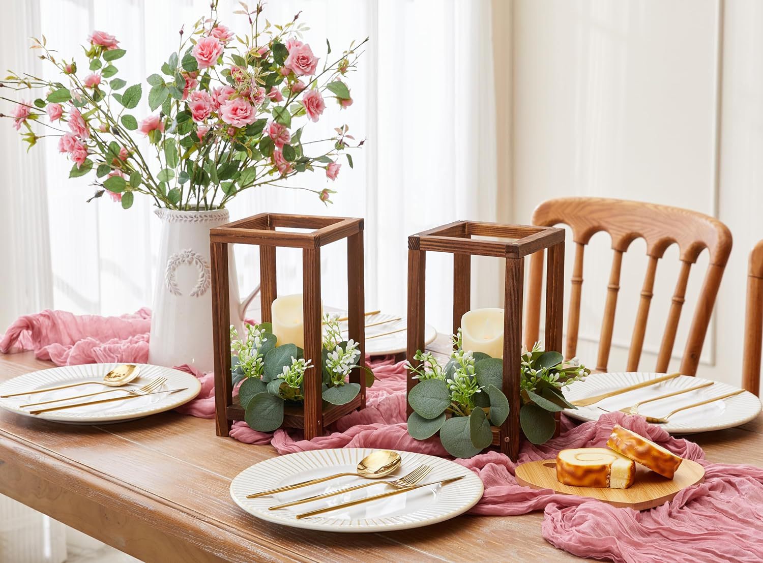 Bulk Artisanal Wood Candle Lanterns Rustic Wedding Centerpieces with Hand Distressed Finishing Multi-Height Adjustable Farmhouse Décor for Fireplace Mantels Barn Weddings Christmas Tablescapes Wholesale