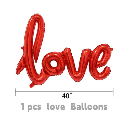 Red Heart Spiral Wedding Decorations - 7 Styles Valentine's Day Proposal Paper Garlands