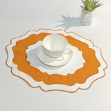 Two - Tone Linen Placemats - Stylish & Heat - Resistant Table Mats for Home Dining Room