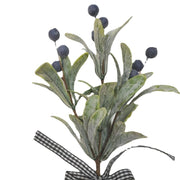 8 Pcs Artificial Mistletoe Stems 12 Inch Green Silk Christmas Decoration