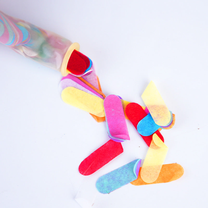 Bulk 100 Pcs 12 Inches Latex Balloons with Long Strips of confetti for Wedding Engagement Party Decoration Wholesale