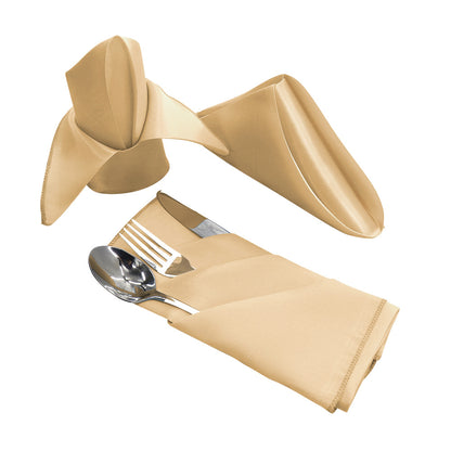 Bulk 25 Pcs Satin Square Napkins for Wedding Banquet Valentine's Day Party Dinner Table Wholesale