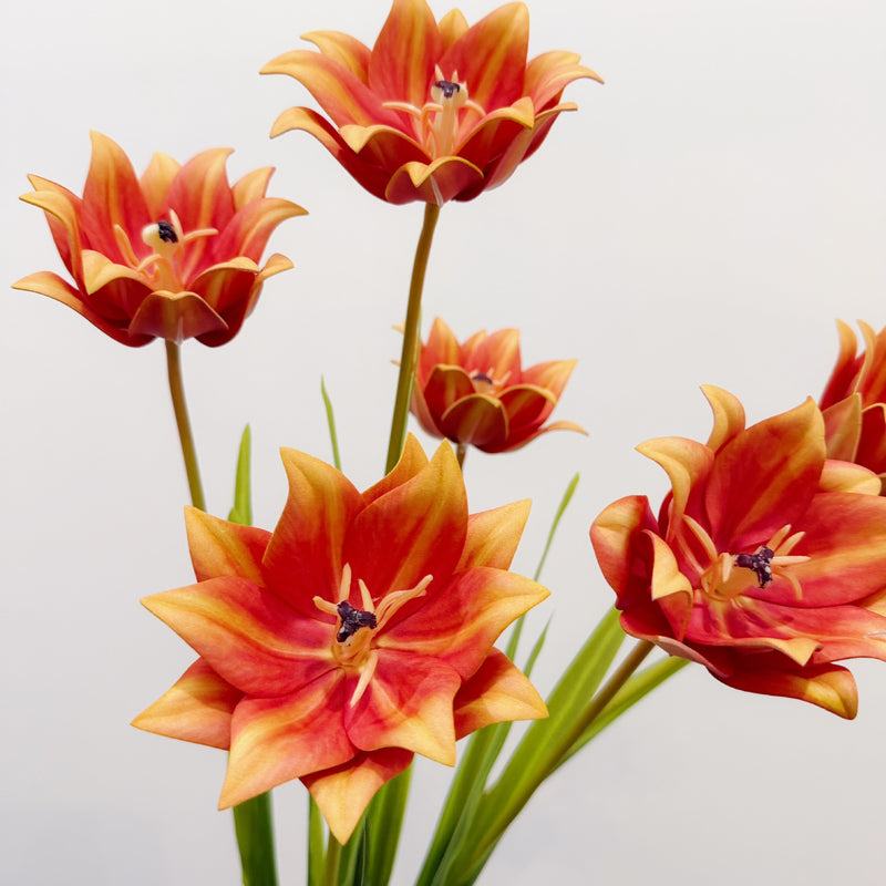 27" Single Stem Tulip Artificial Flower, Realistic EVA Material for Home Decor, Weddings, and Events