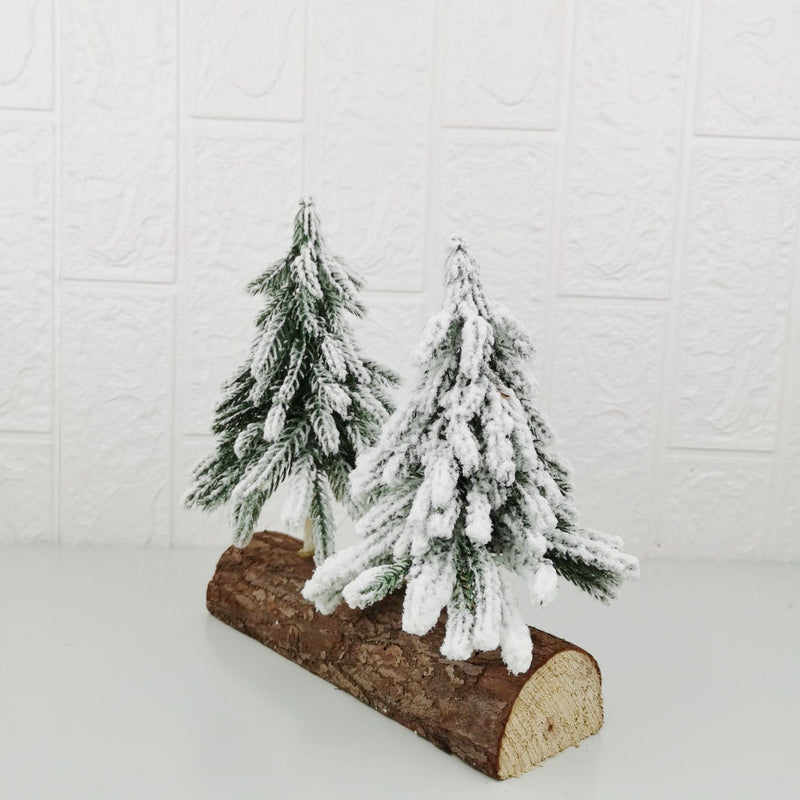 8 Inch Artificial Cedar Christmas Tree with Base, Tabletop Decor, Bulk Wholesale Quantity