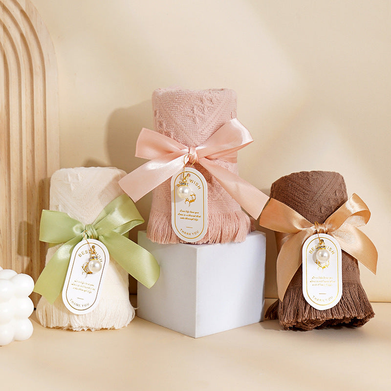 Bridesmaid Gift Fringe Towel - Creative Practical Wedding Favor Thank You Gift