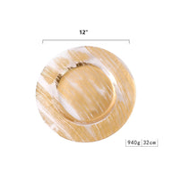 Bulk Round Glass Charger Plates for Wedding Party Event Tabletop Decor Wholesale