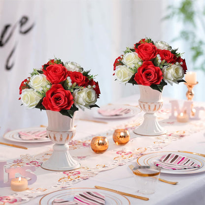 Premium 10 Pcs Kissing Balls Wedding Decor Artificial Rose Centerpieces Reception Arch Table Floral Arrangements All Season