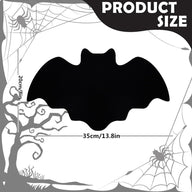 Halloween Felt Bat Placemats & Spider Web Coasters - 10-Piece Set Non-Slip Heat-Resistant Table Decor