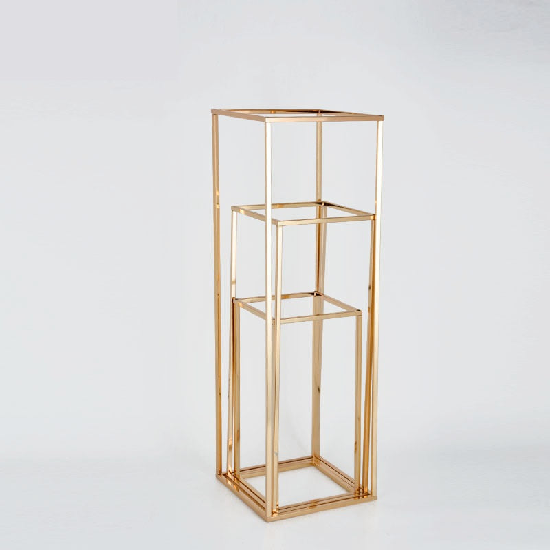 Bulk Metal Geometric Column Flower Stand for Wedding Party Centerpieces for Tables Decor Wholesale
