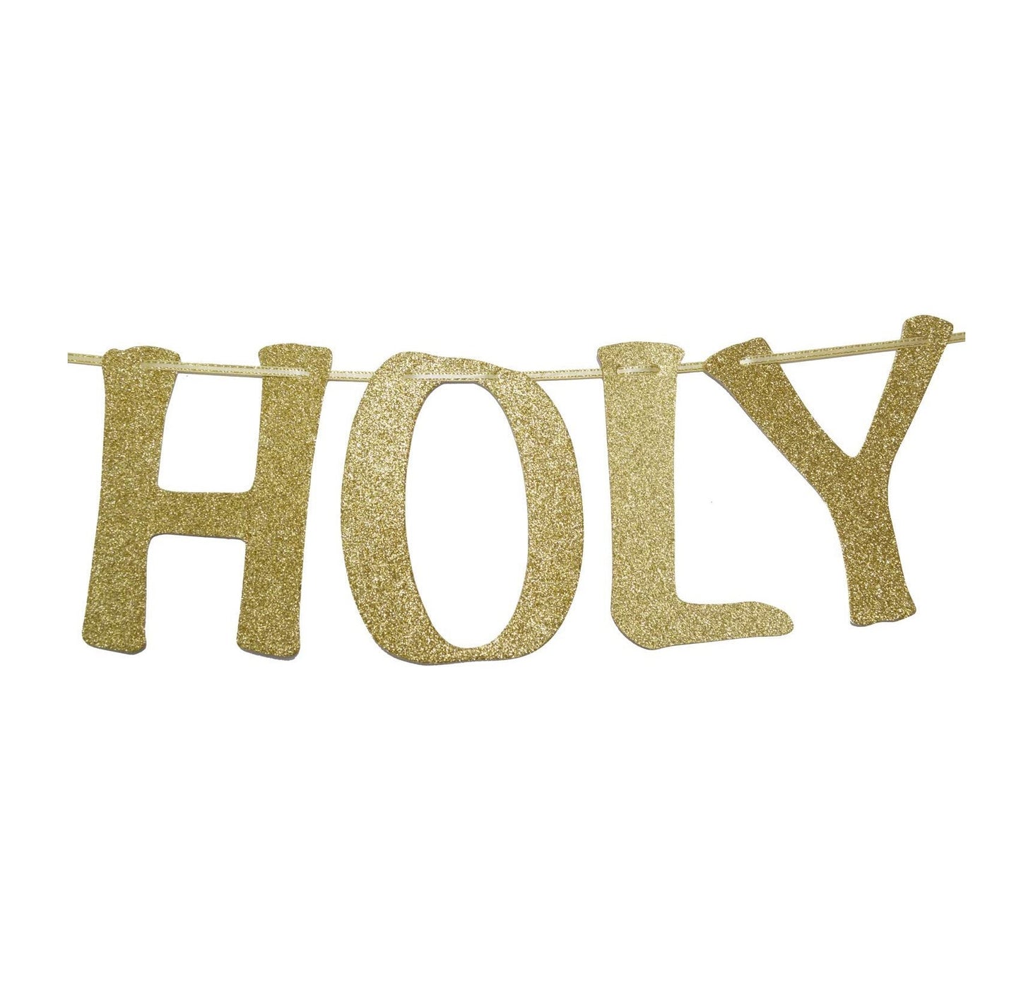 Bulk 10 Pcs Holy Shit You're Old Banner Golden Glitter Funny Birthday Banner For Party Supplies Wholesale