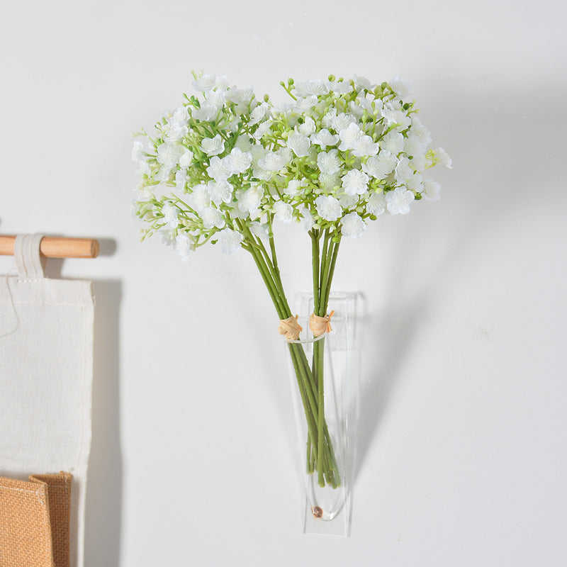 Artificial Baby's Breath Bouquet, 12-Inch Faux Gypsophila Stems, Perfect for Weddings, Home Decor, and Events