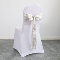 Bulk 10PCS Bows Chair Sashes Satin Chair Ribbons for Wedding Party Events Banquet Chair Cover Decoration Wholesale