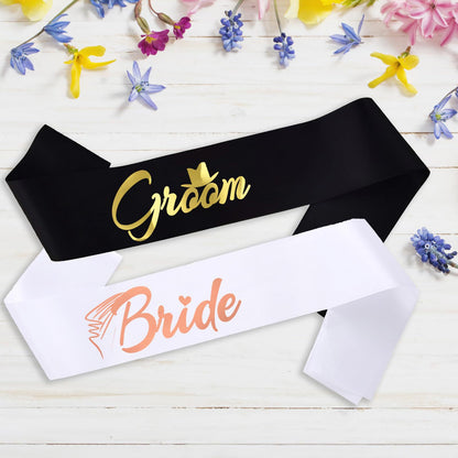 Groom to Be Wedding Sash - 31.5x3.7 Inch Sash for Bride & Groom | Wedding Party Accessory