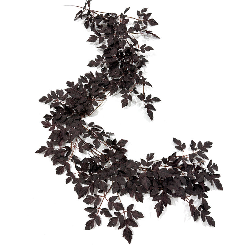 Artificial Trumpet Vine Garland with Maple Leaves, Events and Holiday Displays