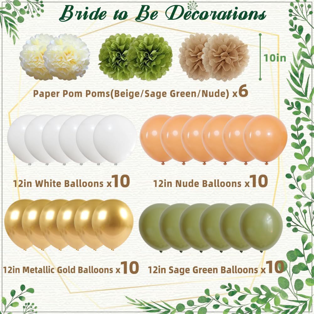 Bachelorette Party Decorations Kit - Bride to Be Balloon BannerPom Poms & Ring Balloon Set for Bachelorette Celebrations