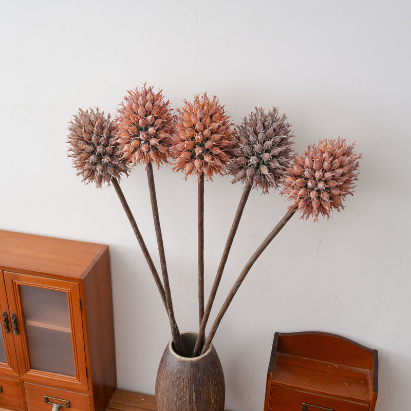 Artificial Pineapple Lily (Eucomis) Single Stem, Plastic PE/PVC Faux Greenery, Modern Ins Style for Wedding & Home Decor