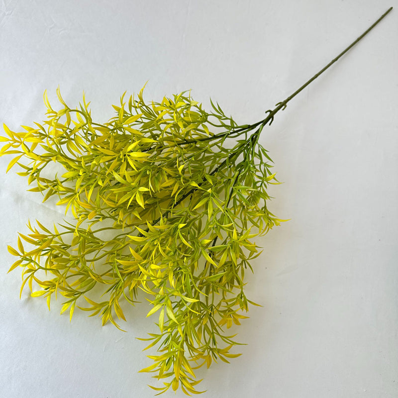 Single Stem Long Star Grass Artificial Plant, 32" Tall, Realistic Plastic Foliage for Weddings, Home Decor, and Commercial Spaces