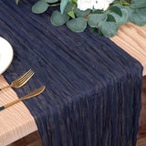 Bulk Cheesecloth Table Runner 2025 Boho 35" Breathable Organic Cotton Table Decor for Summer Wedding Bridal Shower Boho Party Wholesale