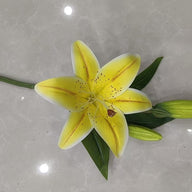 Premium 6 Pack Artificial Stargazer Lilies High Quality Faux Tiger Bouquets Hotel Home Party Flower Arrangements