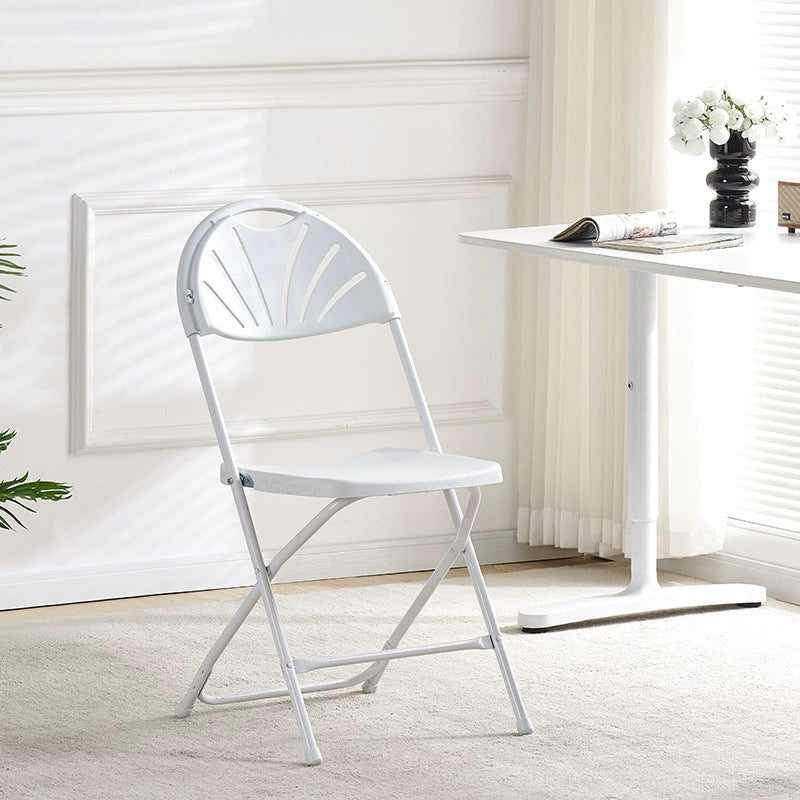 Bulk 6 Pcs Plastic Folding Chairs with Steel Frame Water-Resistant & Portable for Weddings Outdoor Events Office Parties Wholesale