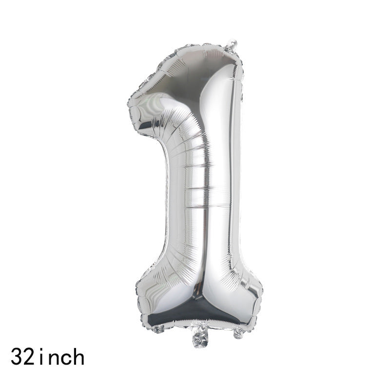 Bulk 32 Inch Foil Number Balloon for Birthday Party Decoration Graduation Celebration Holiday Accessory Decor Wholesale