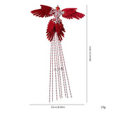 Christmas Hummingbird Ornaments 2-Pack - Beaded Tassel Bird Decor for Christmas Tree & Wall Hanging