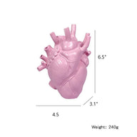 Bulk Resin Vase Planter Vase In The Shape Of Human Heart Desktop Art Craft Ornament Vase Room Decor Home Decoration Decor Wholesale