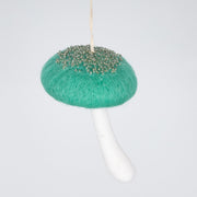 Bulk 12 Pcs Christmas Wool Felt Mushroom Ornaments for Xmas Tree Home Indoor Party Decor