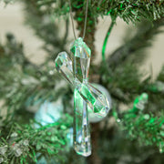 Acrylic Transparent Cross Hanging Ornaments Christmas Decorations Bulk for Xmas Party