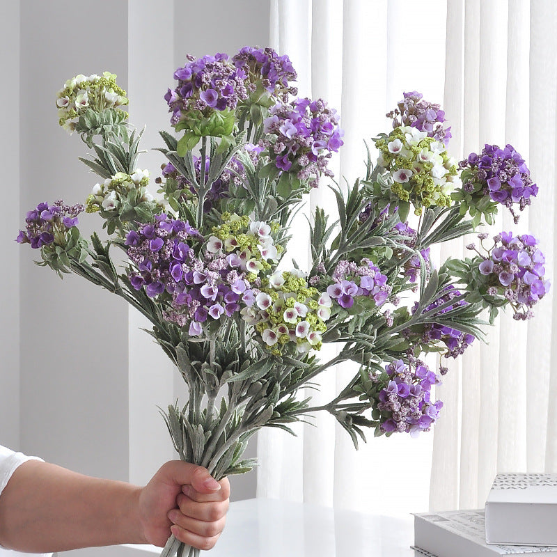 Single Stem Artificial Hydrangea Snowball Flower, 31" Tall, Silk-Like Fabric, Ideal for Home Decor, Weddings & Events