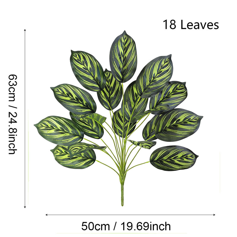 Artificial Golden Pothos Leaf Plant in Pot, 17" Tall, Realistic PVC Foliage for Home, Office, Wedding, and Event Decor