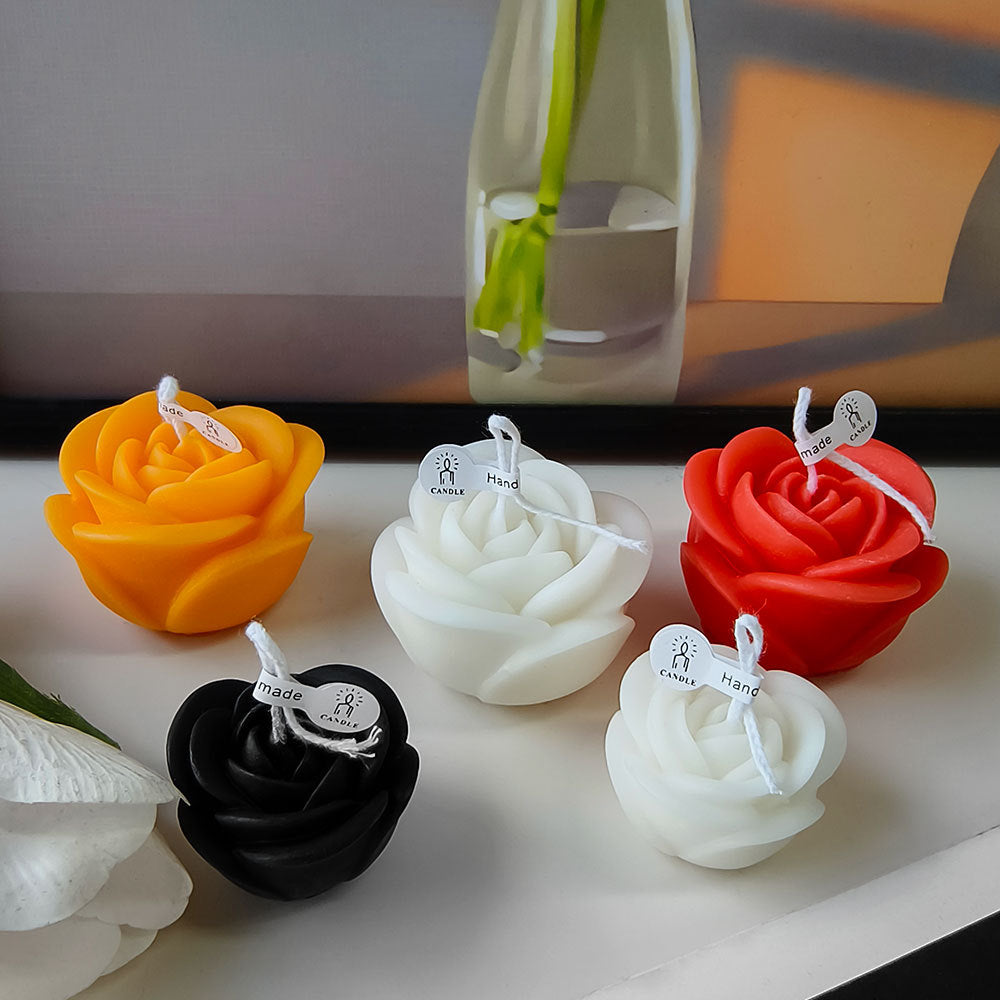 Rose Scented Candle - Valentine's/Wedding Favor Holiday Gift Floral Decor