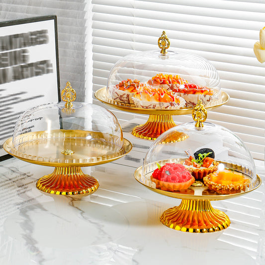 Bulk Cake Plates with Lid Snack Display Rack for Wedding Party Wholesale