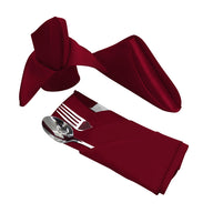 Bulk 25 Pcs Satin Square Napkins for Wedding Banquet Valentine's Day Party Dinner Table Wholesale