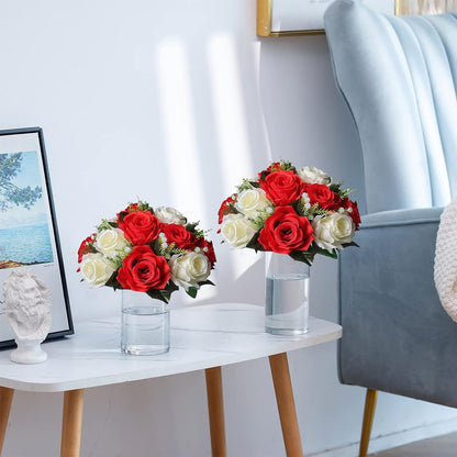 Premium 10 Pcs Kissing Balls Wedding Decor Artificial Rose Centerpieces Reception Arch Table Floral Arrangements All Season