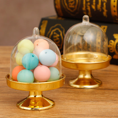 Bulk 12 Pack Clear Cake Stand Candy Treat Favor Boxes With Dome Cover for Birthday Wedding Holiday Party Supplies Wholesale