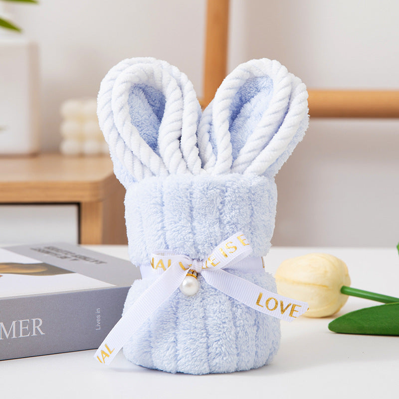 Wedding Favor Cute Bunny Towel - Adorable Gift for Bridal Shower Birthday & Party
