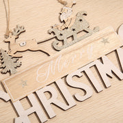 Christmas Hanging Ornaments with Rope, Bulk Xmas Sign Decorations for Party, Holiday Decor Set