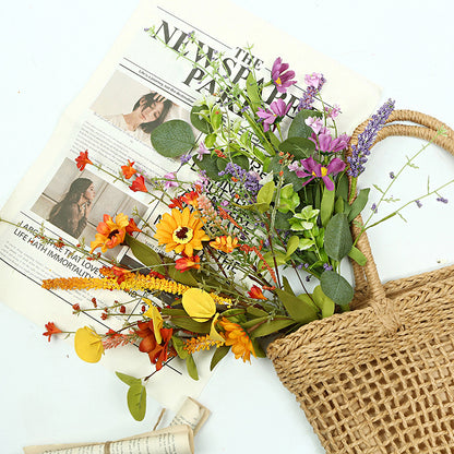 Easter Spring Decor Faux Eucalyptus Money Leaf Stem (23 Inches) - Artificial Greenery for Easter Arrangements & Spring Displays