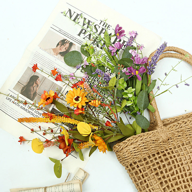 Easter Spring Decor Faux Eucalyptus Money Leaf Stem (23 Inches) - Artificial Greenery for Easter Arrangements & Spring Displays